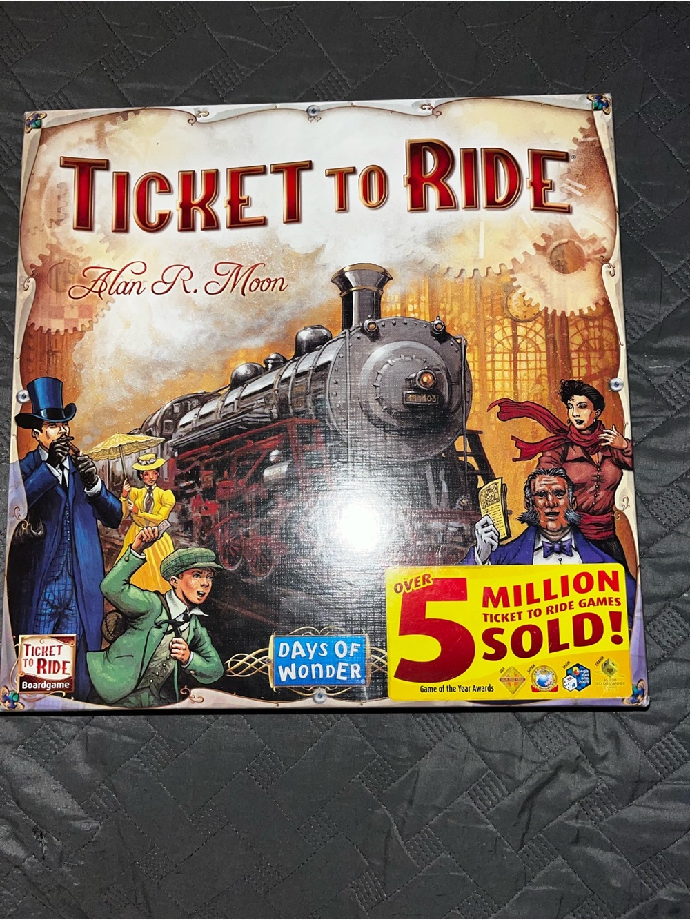 Ticket to Ride Board Game by Days of Wonder - Red and Brown Artwork